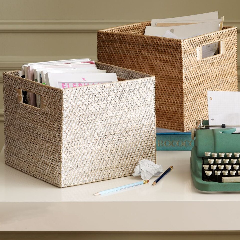 Modern Weave Storage Bins west elm Australia